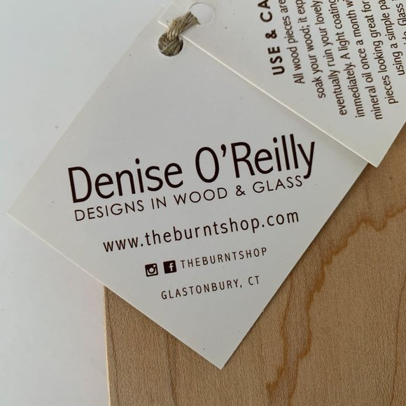 NWT Denise O' Reilly Cheese Board Knife Gift Set Fern Hostess Housewarming Gift - Picture 6 of 12